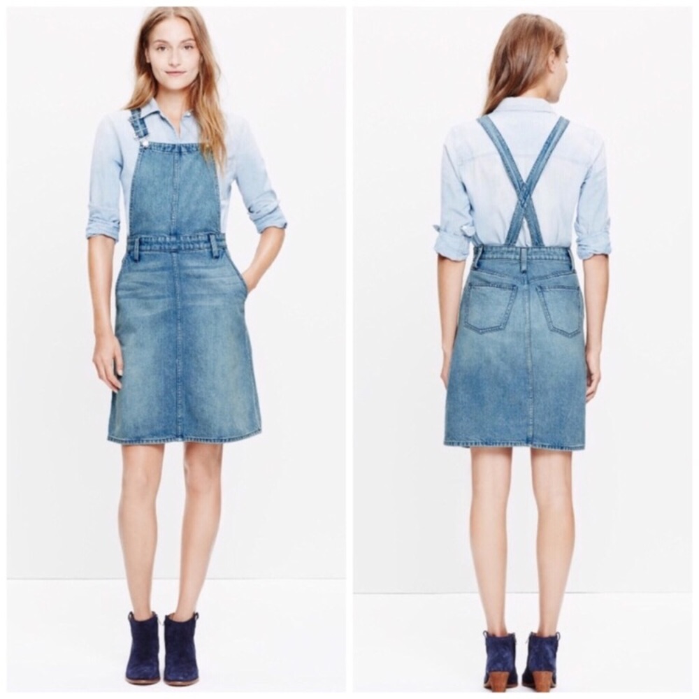 Madewell denim jumper dress